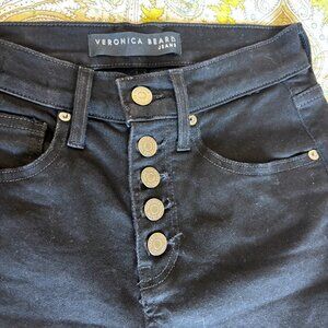 Veronica Beard Jeans - Onyx , 5 button front, size 25/0